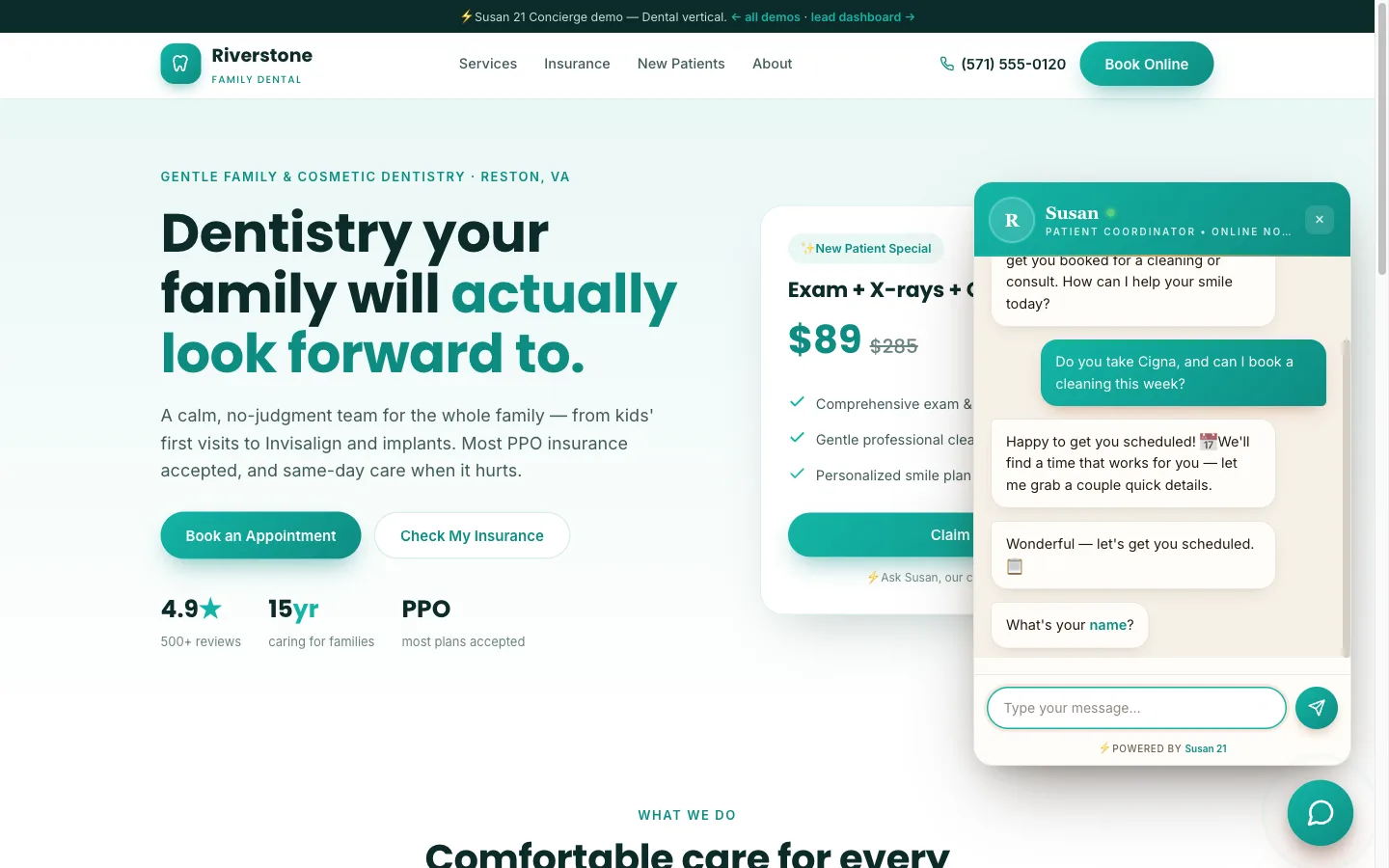 Susan 21 AI Concierge screenshot 1